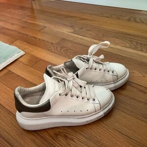 Alexander McQueen silver sneakers